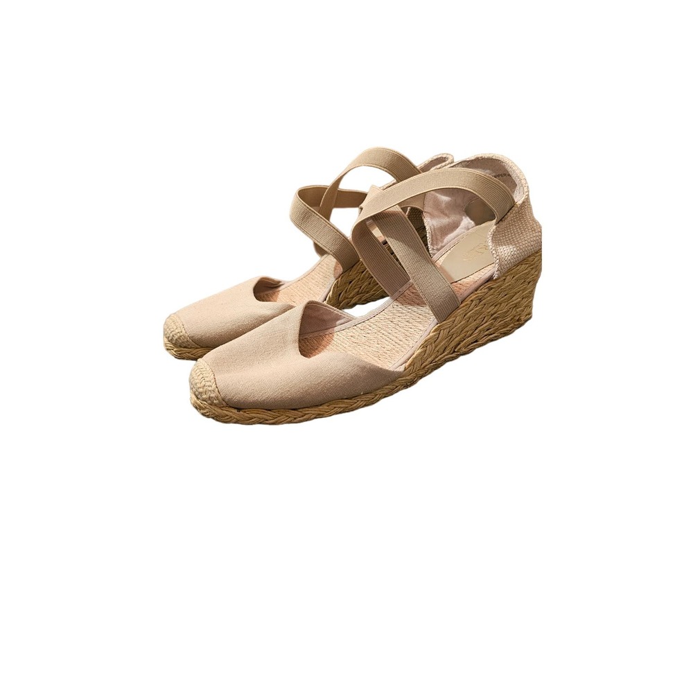 Ralph Lauren tan‎ Wedge sandals size 8